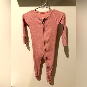 Little sleepies pink ribbed